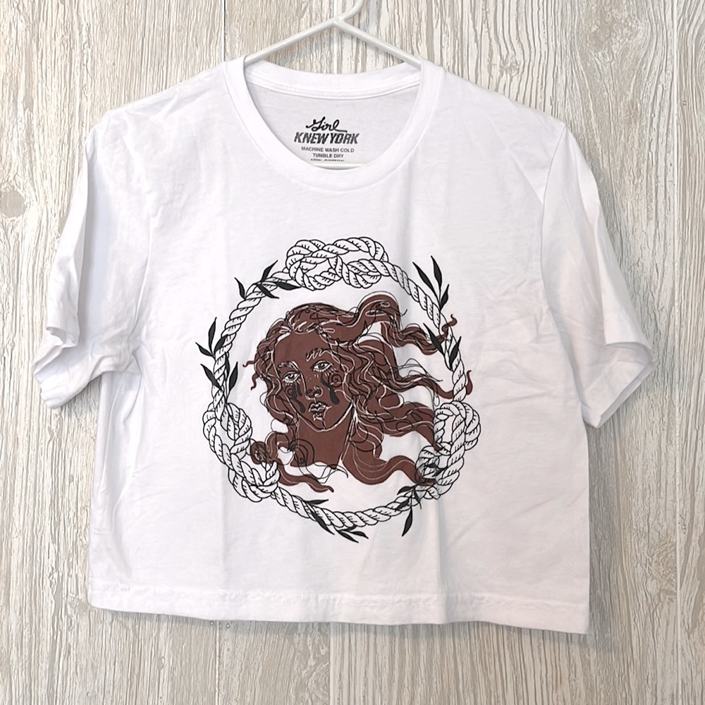 Girl Knew York Venus Crop Tee